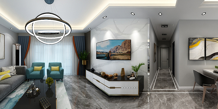 龙丶泉-保利-双水磨一单元10103-装修设计方案