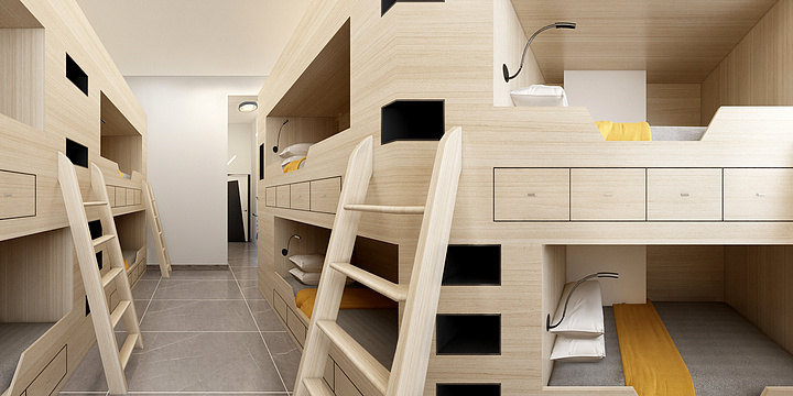 墨拓.空间-鲲鹏艺术学校寝室-副本-装修设计方案