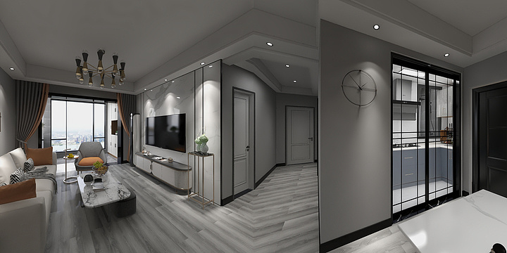 leevtl-高速地产108㎡现代简约-装修设计方案