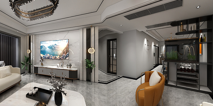 Kidy～元素-府河新城现代轻奢-装修设计方案