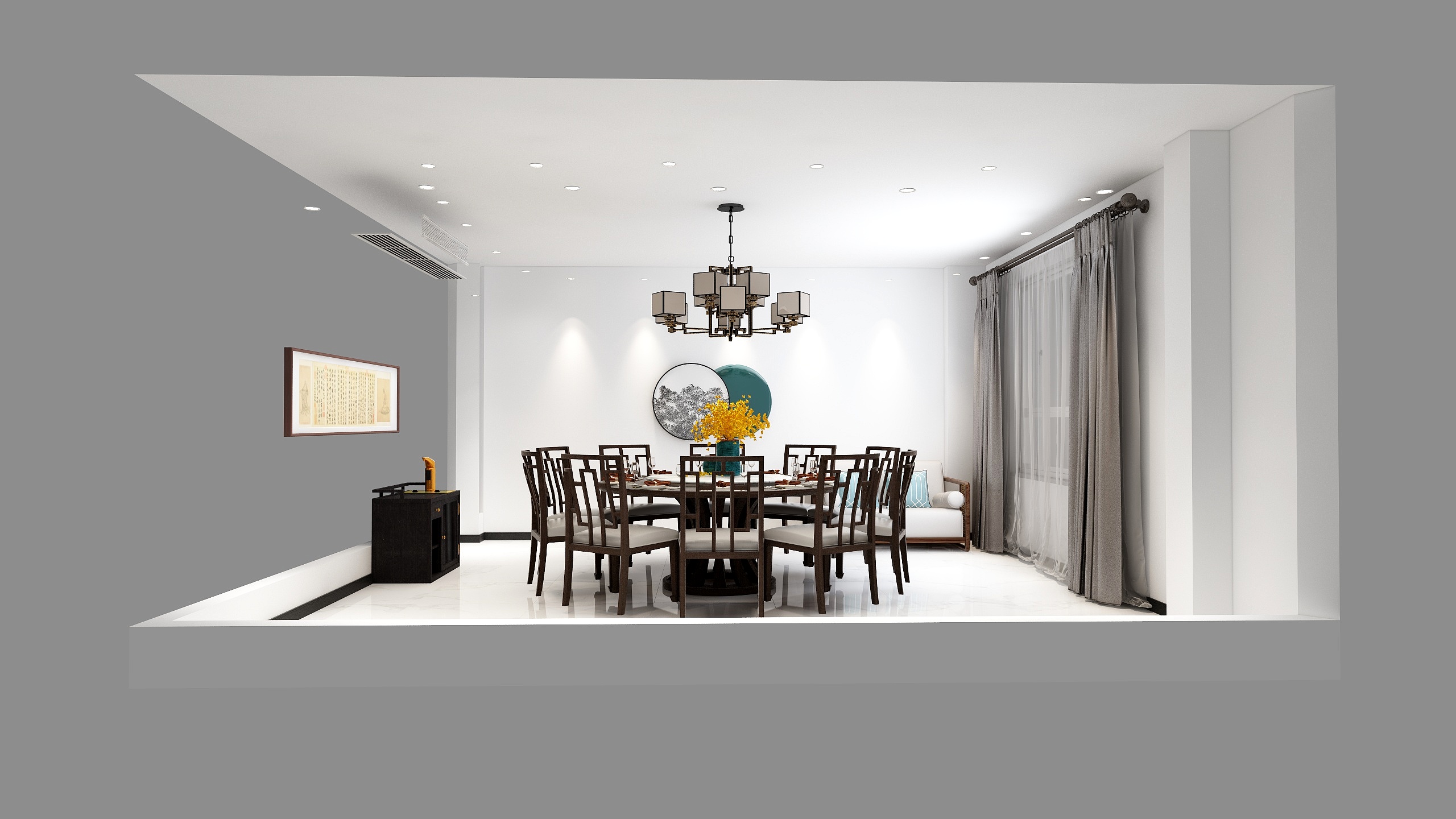 艺凡设计中心-1楼、餐厅-装修设计方案