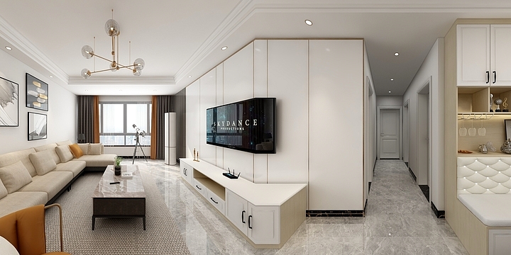 百得胜实木定制馆-爱慕茶白-时代天街7栋1606姚-装修设计方案