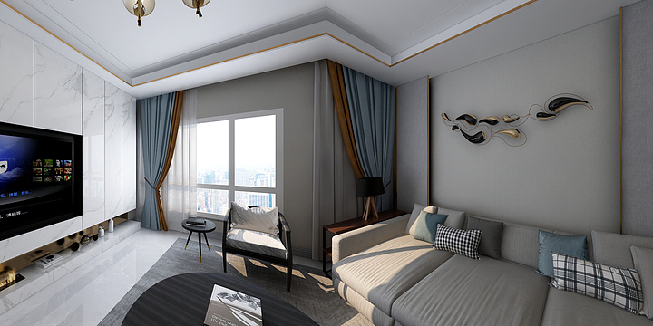 兰州室内装修设计师-李昱洁-现代轻奢（董总）-装修设计方案