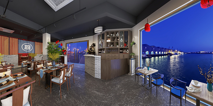 做设计的李花花-餐厅效果-装修设计方案