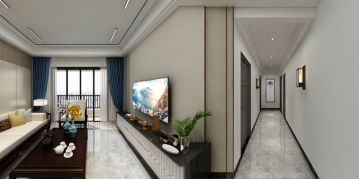 画3D使我快乐-观海一品12栋E户型1单元02户型或2单元01户型-装修设计方案