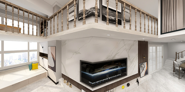 海之蓝-波斯顿公寓-装修设计方案