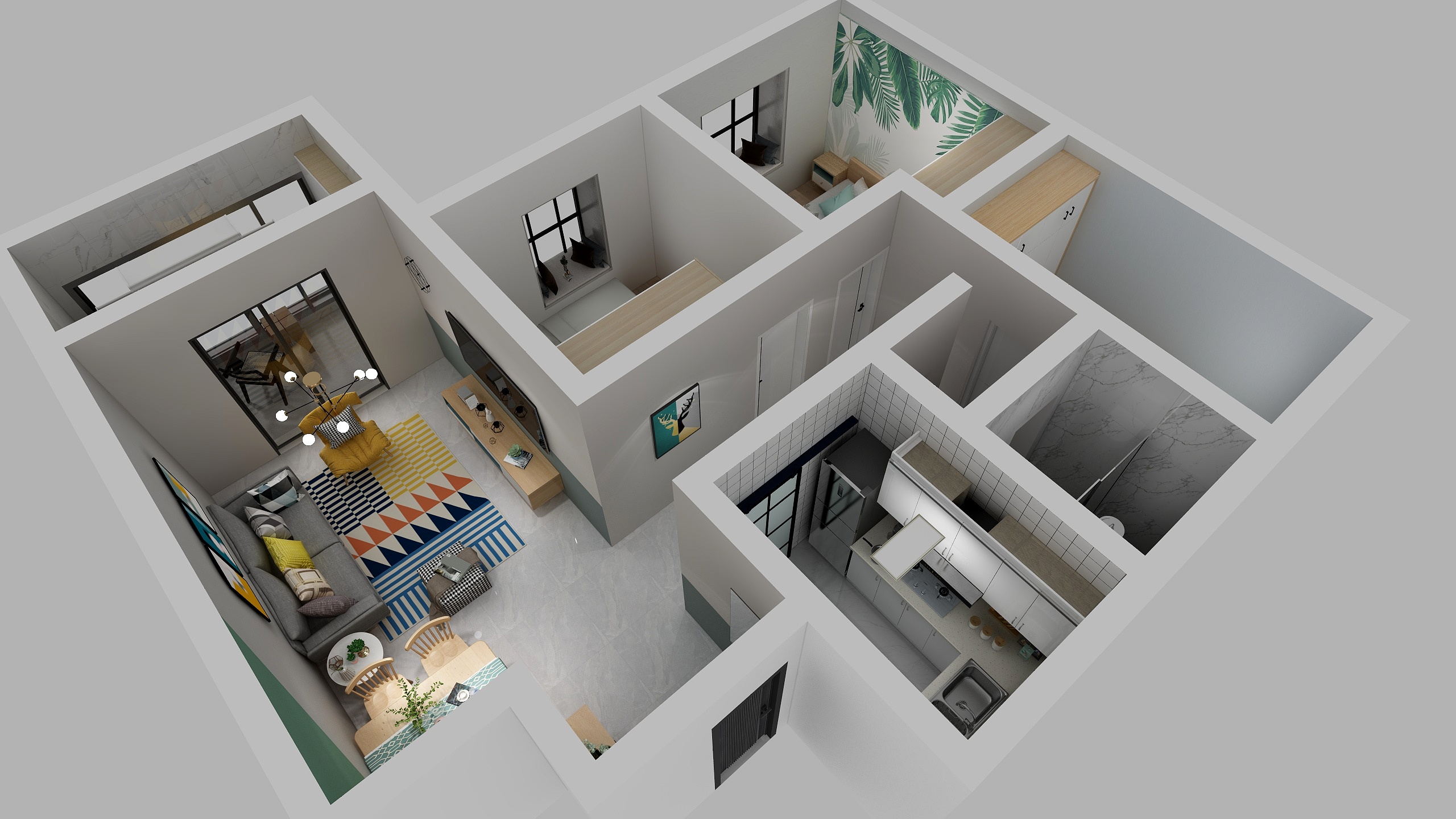 设计师|春雨-万象府-装修设计方案