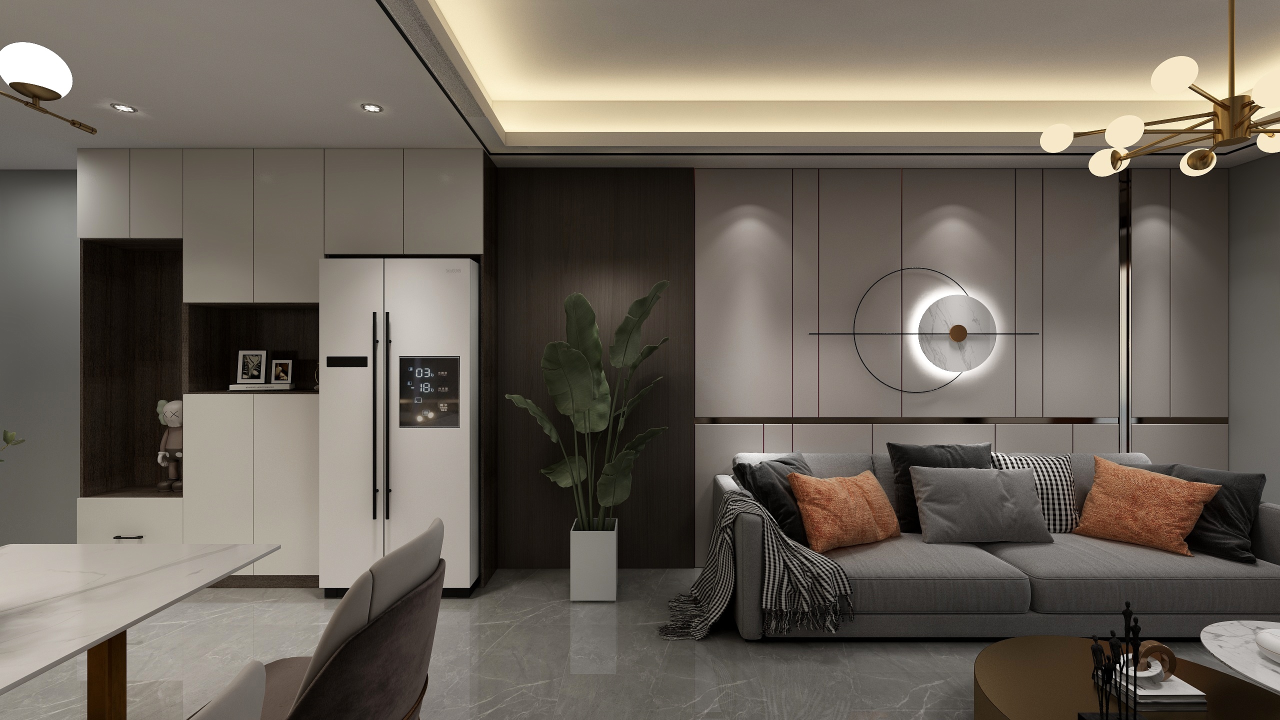 往生L-洪柳花园套三A-100--装修设计方案