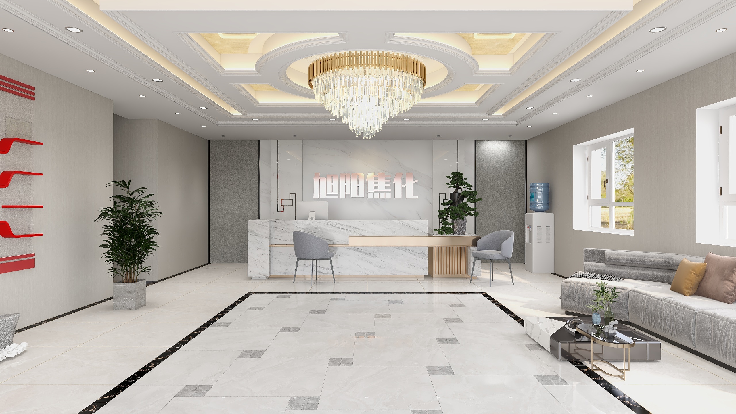 oO夜未央Oo-旭阳焦化_门厅方案-装修设计方案