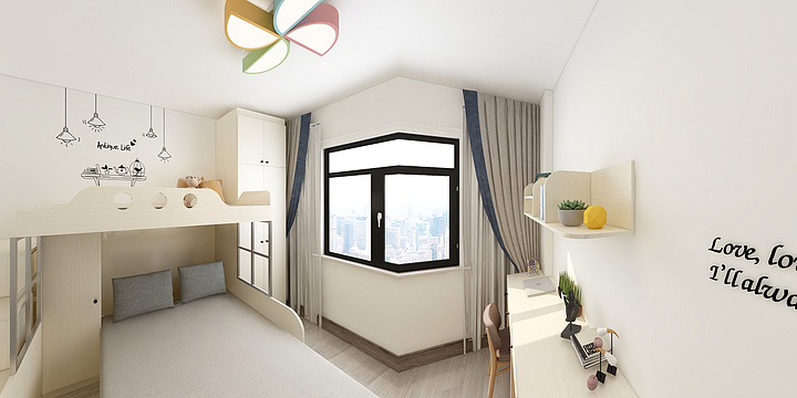 坏笑欧诺个-儿童房-装修设计方案