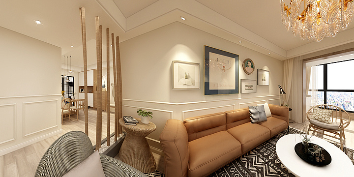 钱群15107906757-民宿风情三居-装修设计方案