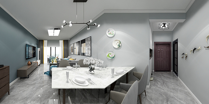 尘曦设计-龙记玖玺1401-装修设计方案