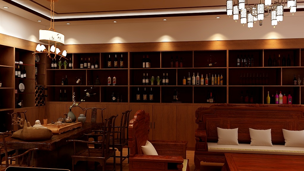 仰望辉煌Boss-中心区烟酒茶行户型图-装修设计方案