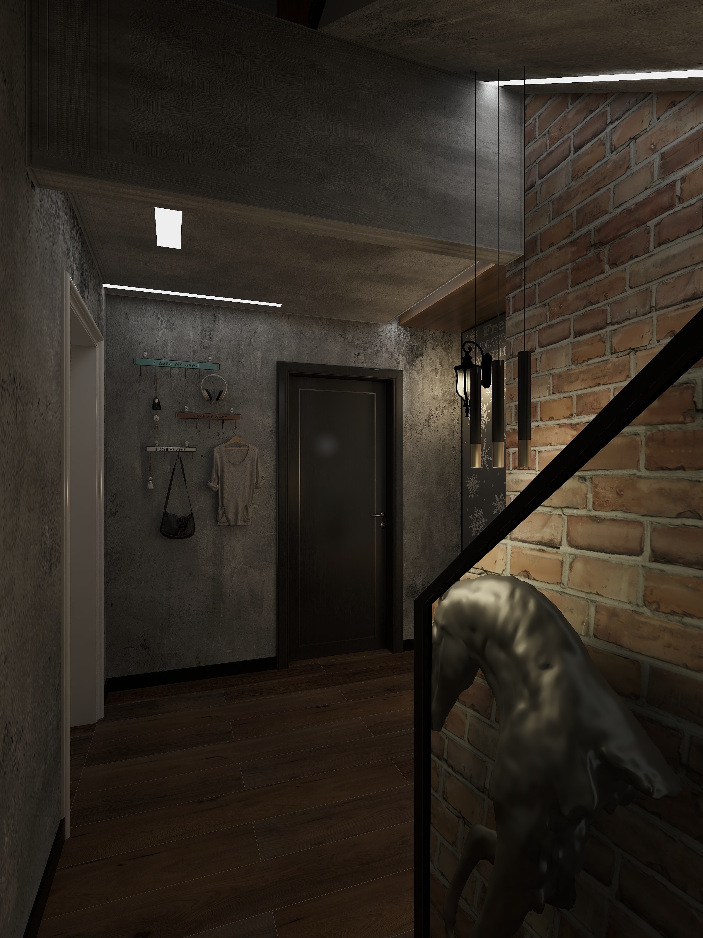 张皓-天通苑地下室-装修设计方案