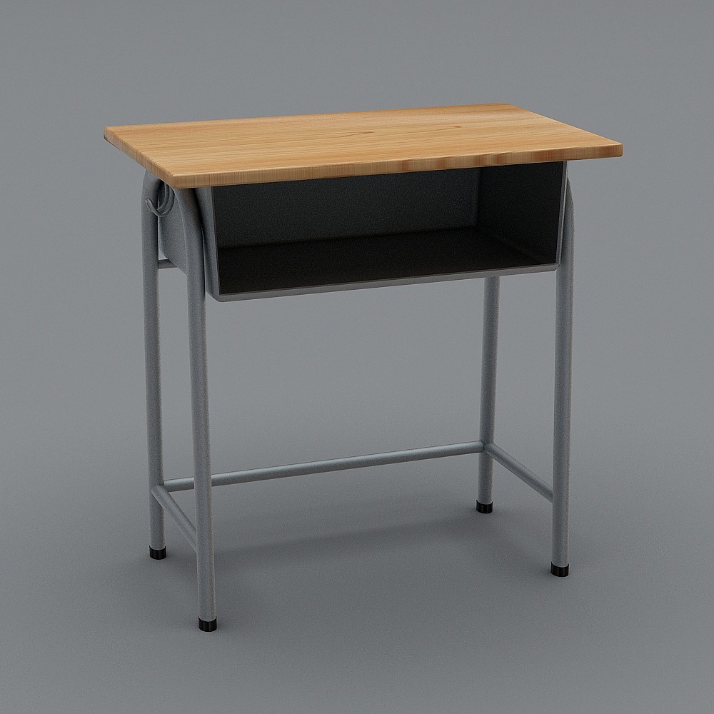 公装学校-课桌-13D模型