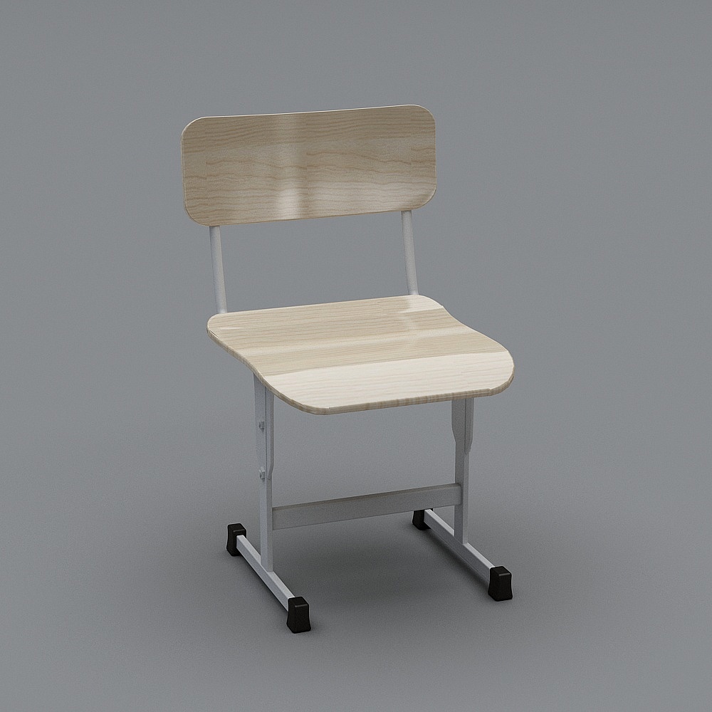 公装学校-课椅-33D模型