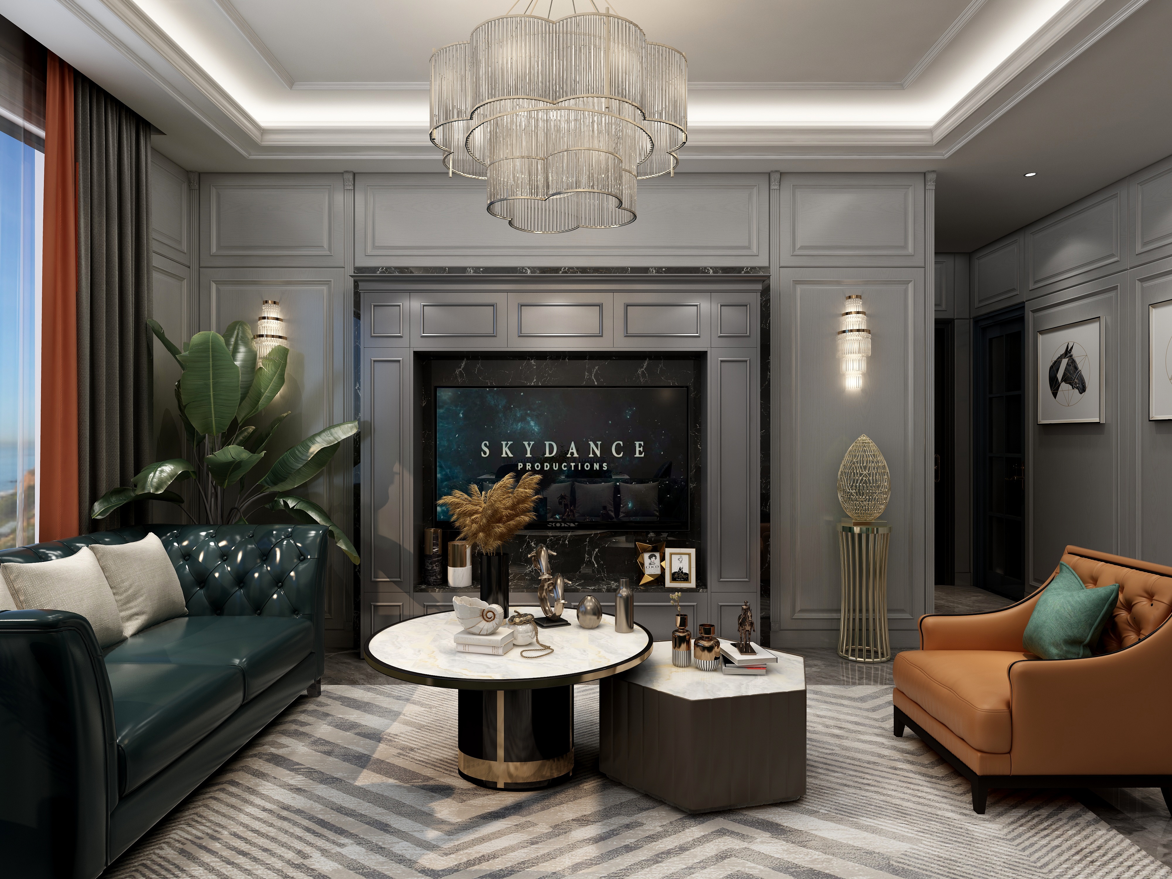 Tim设计_-美式轻奢装修效果图