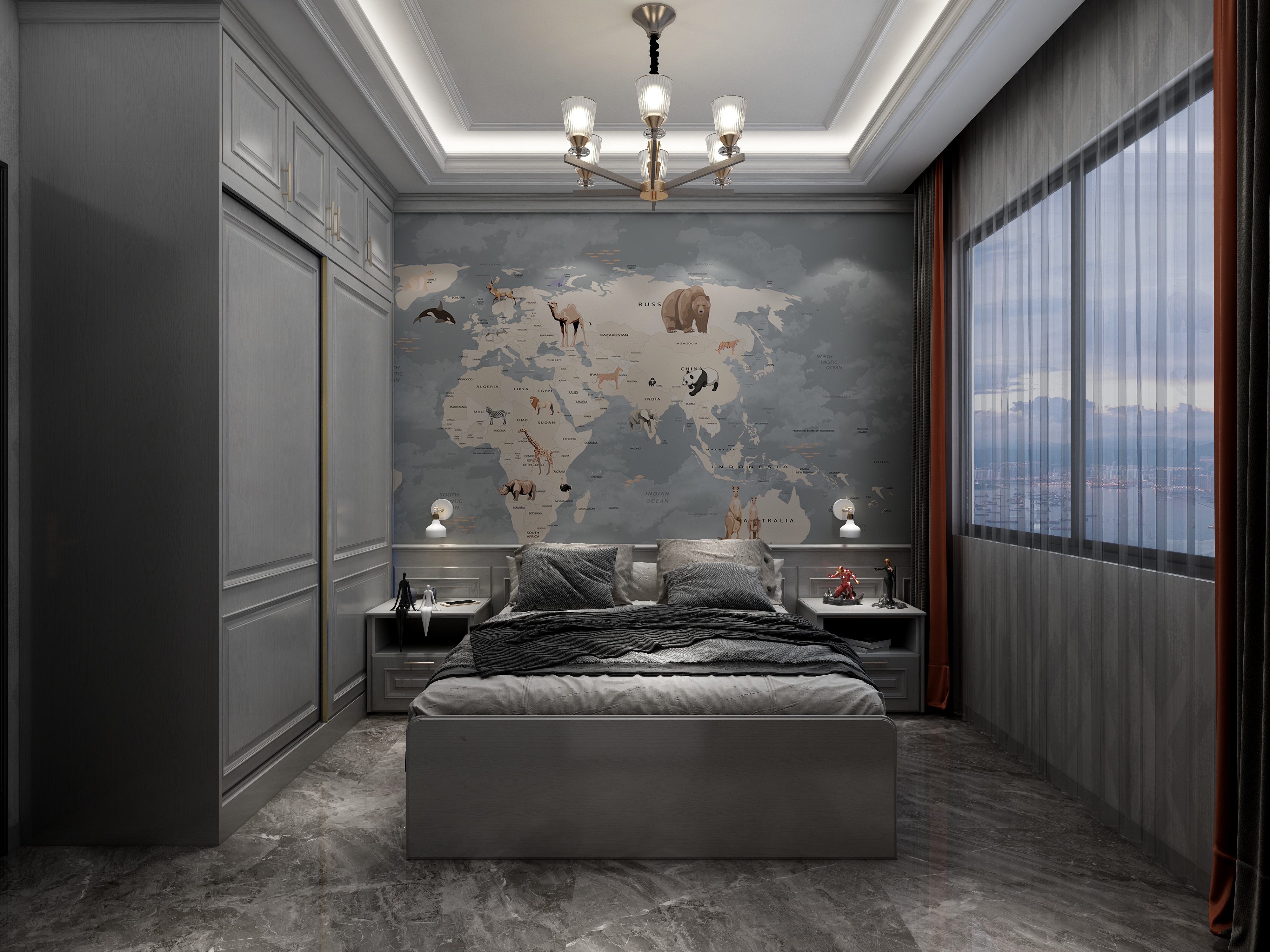 Tim设计_-美式轻奢装修效果图