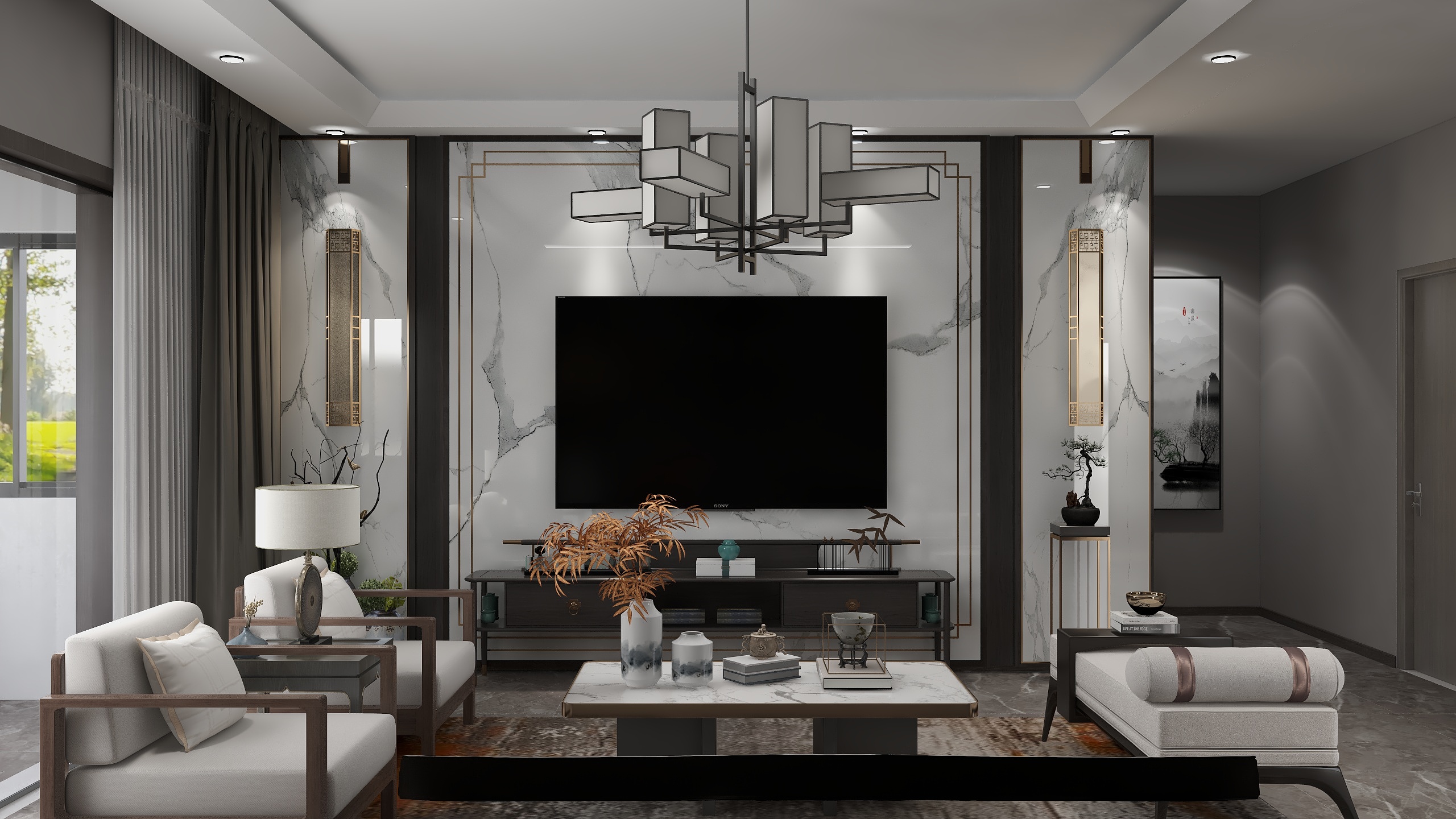 苍耳YS-金樾府邸，新中式-装修设计方案