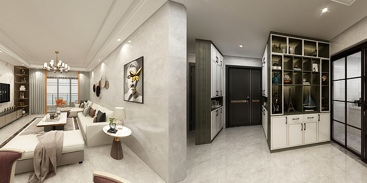 艺高设计公司-盛和园32栋2901房盘先生雅居-装修设计方案