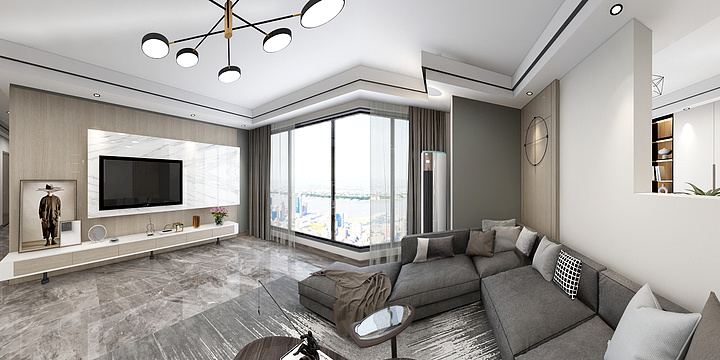 李明弦-后现代-水岸龙庭-装修设计方案