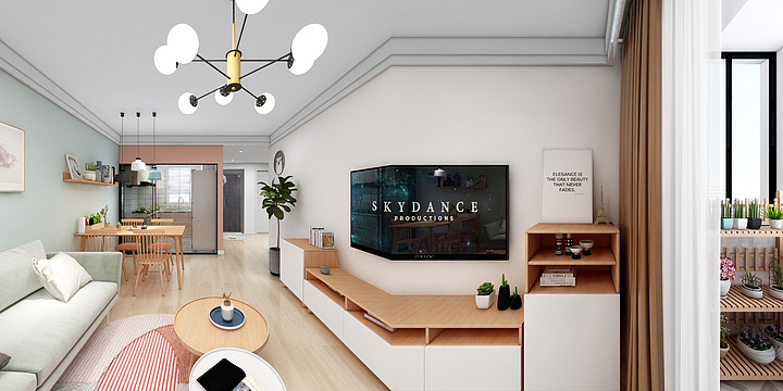 星河流入故里-龙华西路31弄48号501效果图-副本-装修设计方案