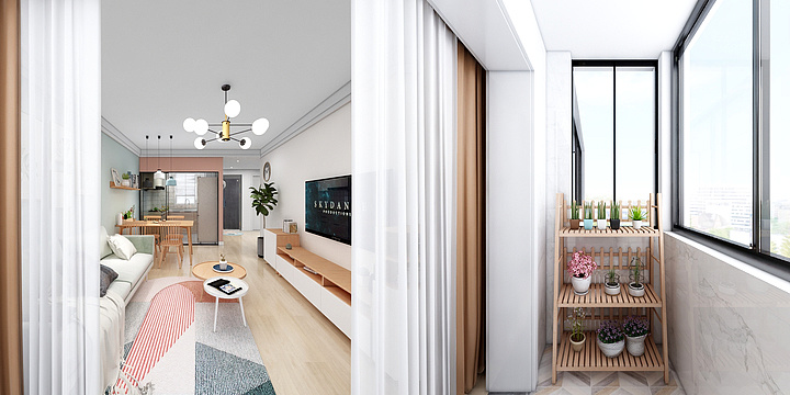 星河流入故里-龙华西路31弄48号501效果图-副本-装修设计方案