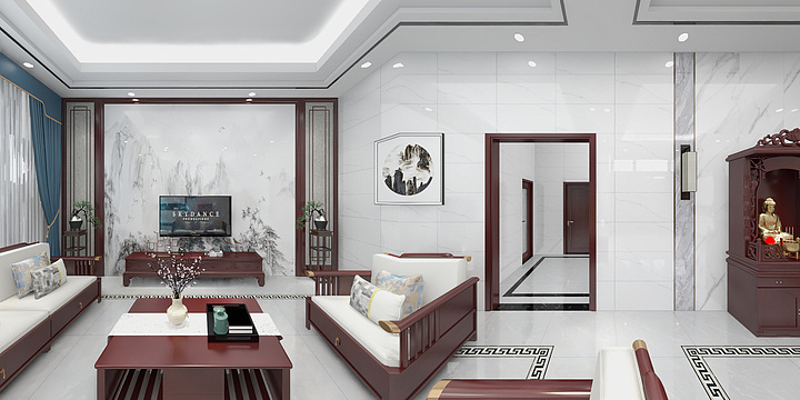 茶陵利家福瓷砖Lin-三中附近-装修设计方案