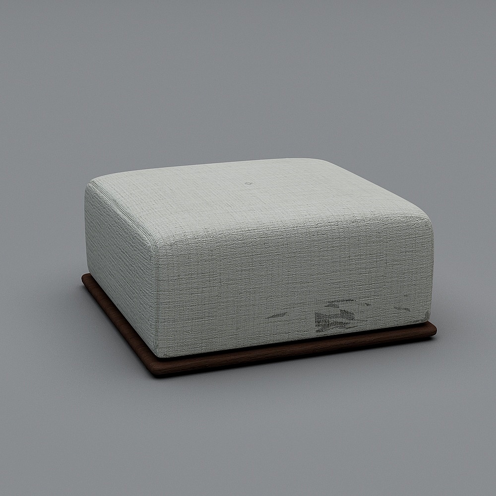 山沙发-脚凳3D模型