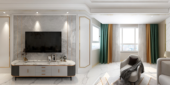 安居老唐-鼎元府邸D户型现代轻奢-装修设计方案