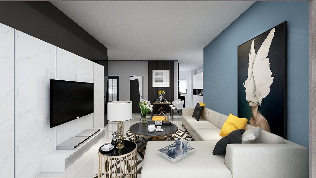 黄辰宇-正荣悦岚山93.00㎡高层标准D户型2室2厅2卫1厨-副本-装修设计方案