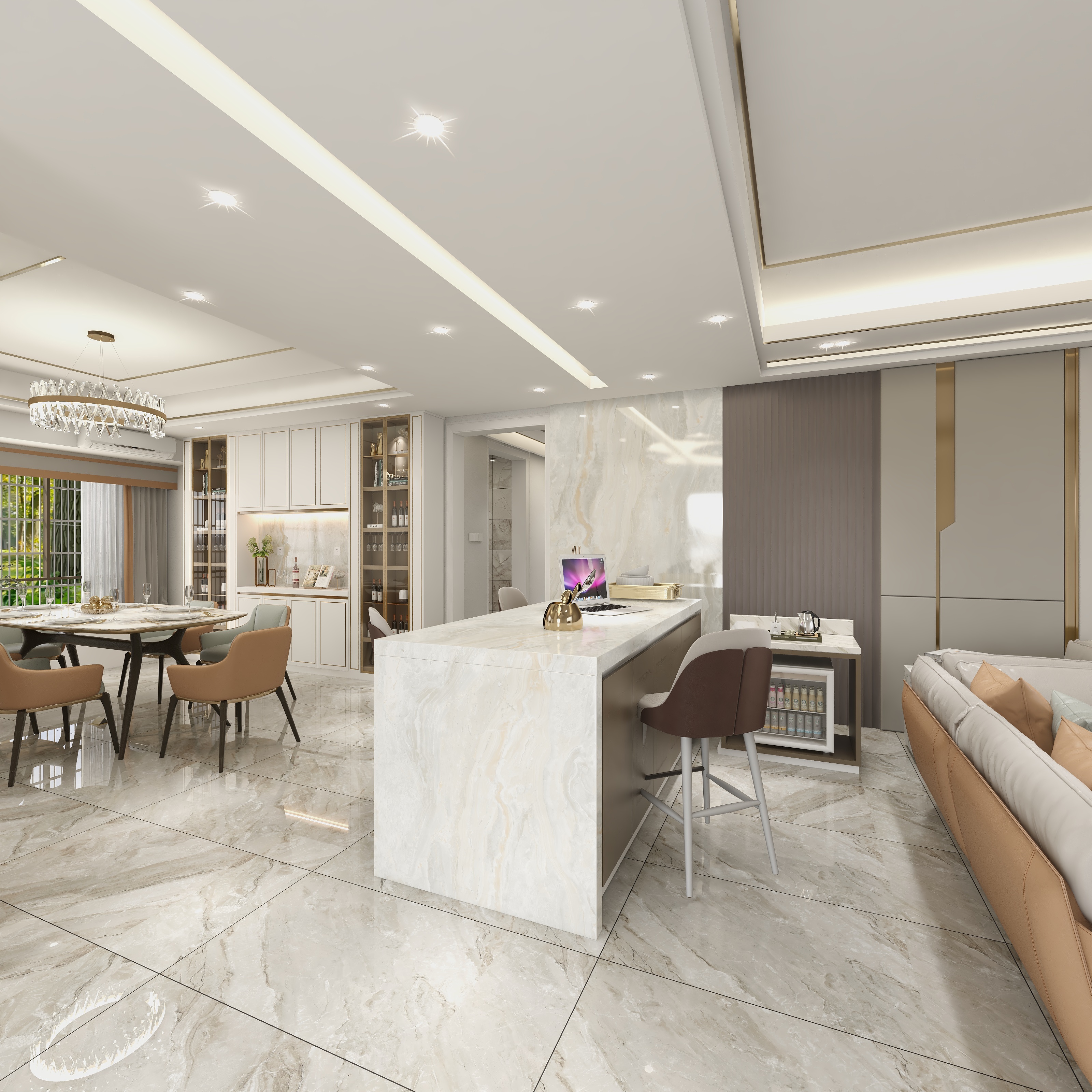 908Nvex-梅县碧桂园285㎡1室-装修设计方案