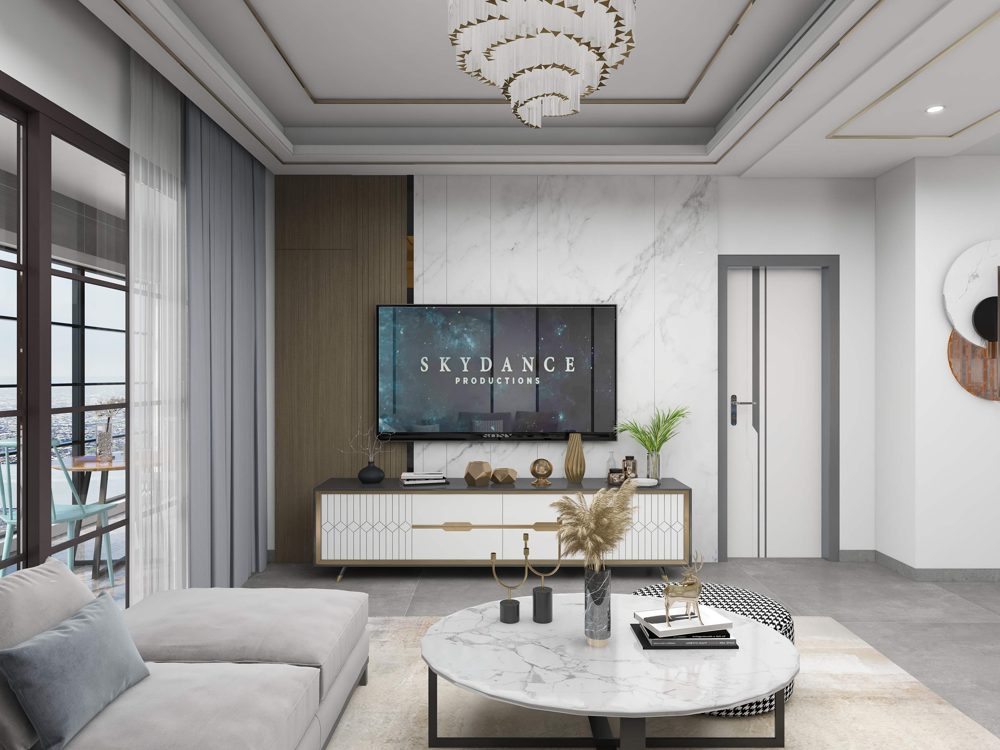 顶格设计-霜华装修效果图