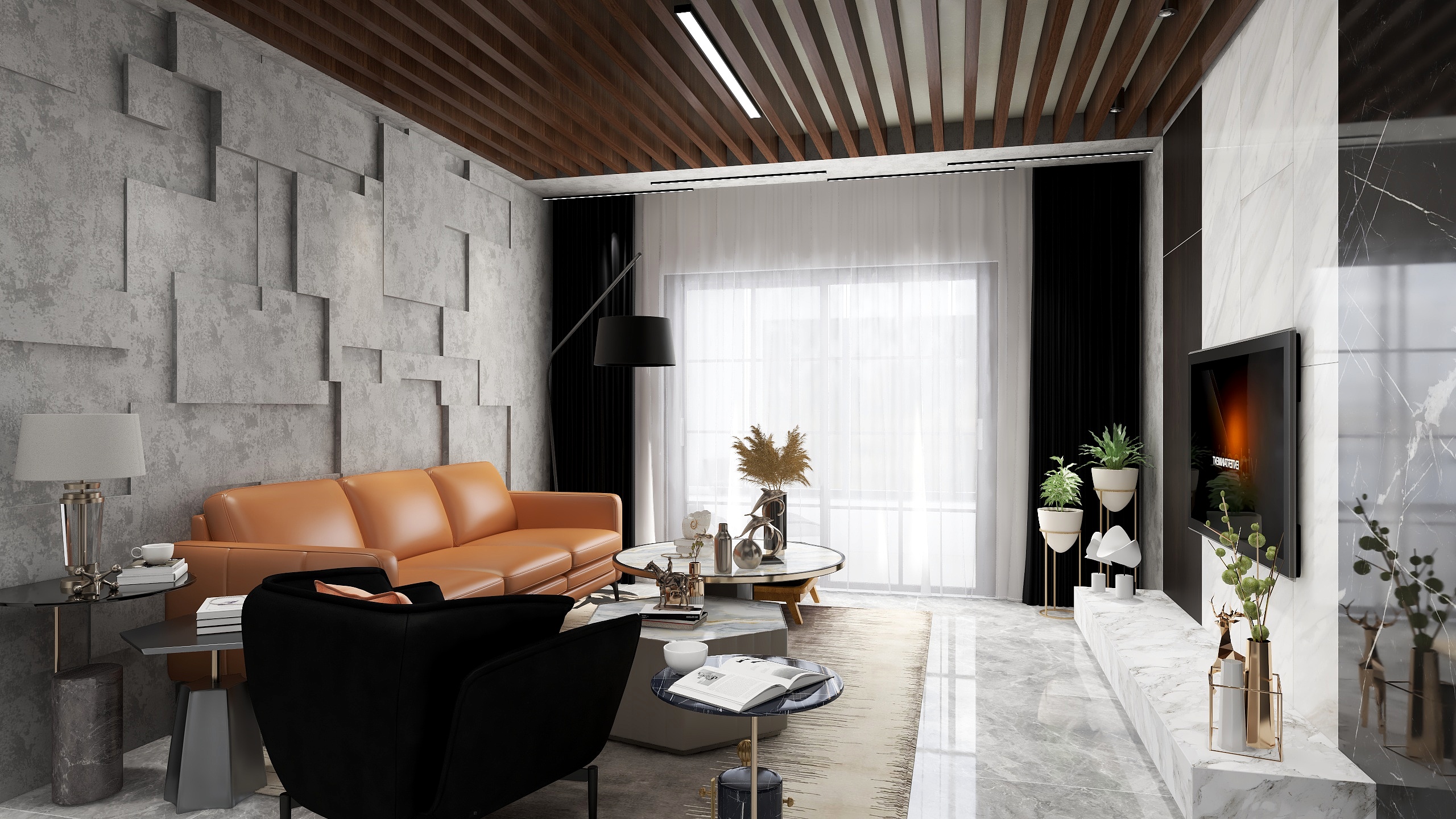 奥特曼m-和院兰亭2号楼110㎡装修效果图