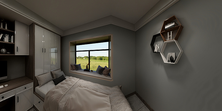 起跑线装饰设计-盛兴家园轻奢风-装修设计方案