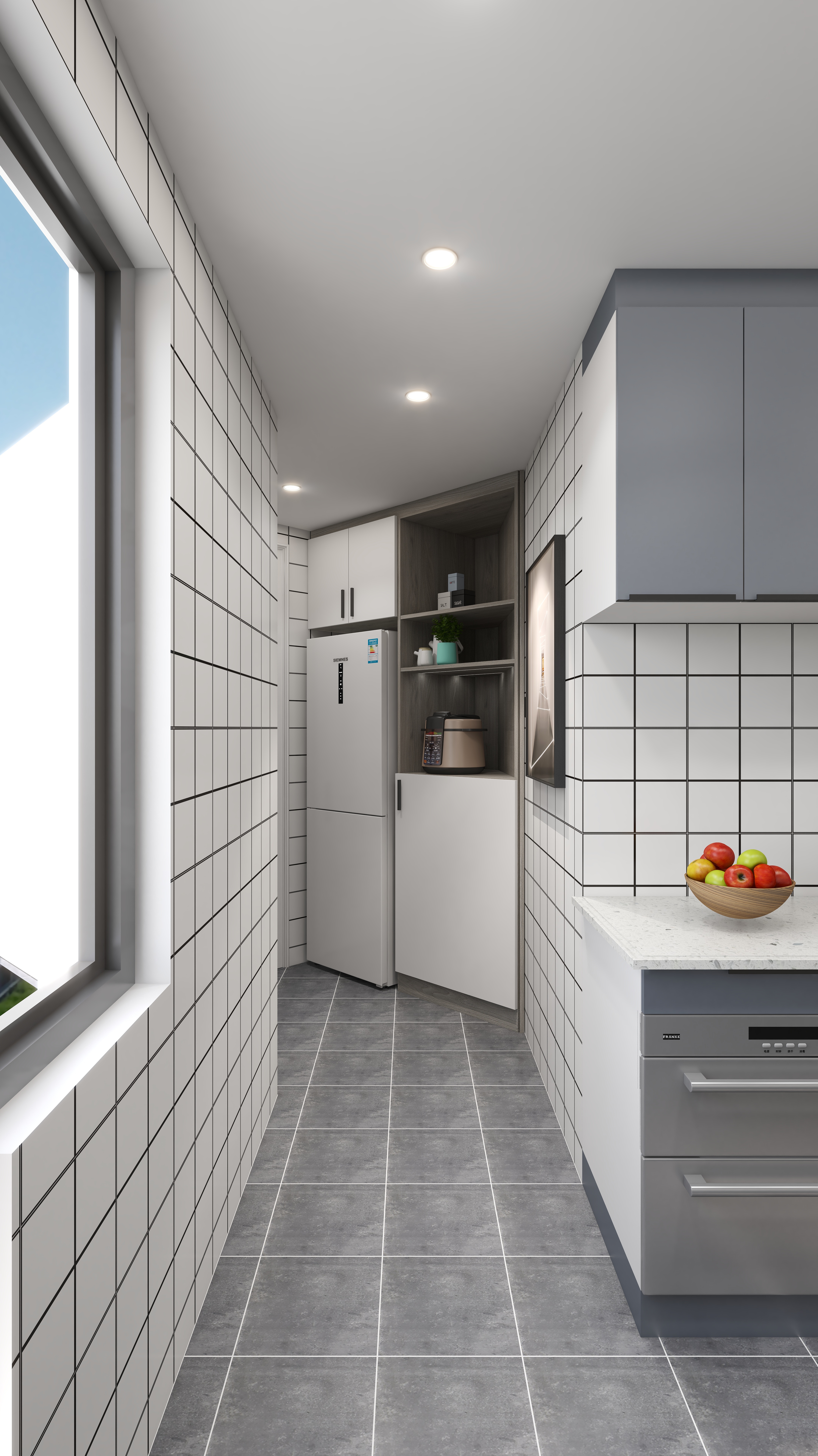 广州设计师邓工-58方北欧两居装修效果图