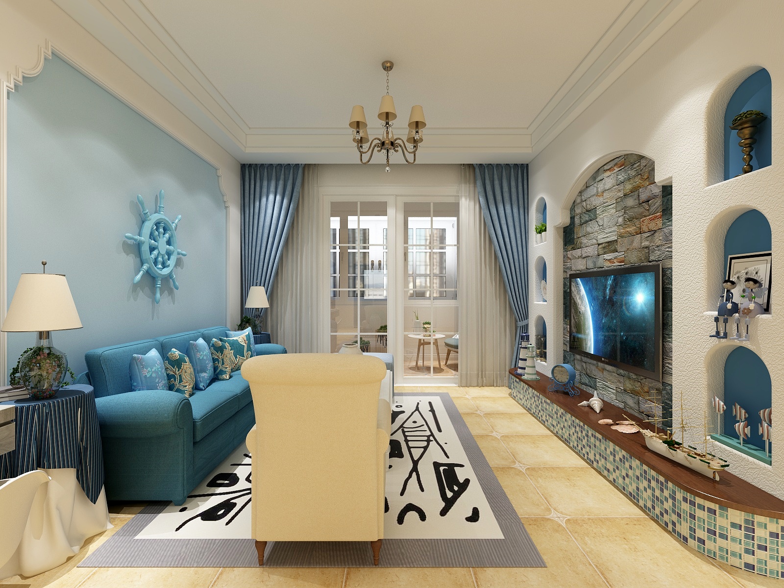 飏婷室内设计师-天正理想城-装修设计方案