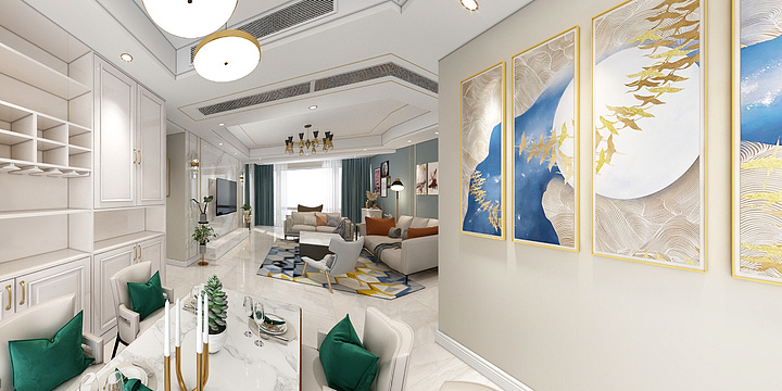 全案设计师周勇-滨湖一号向哥ku套三双卫入户花-装修设计方案