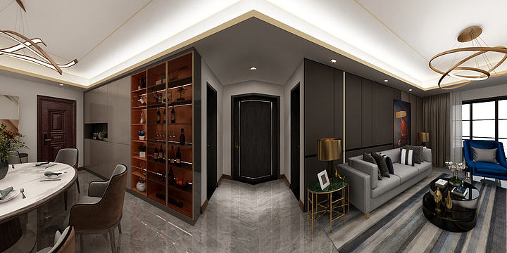 设计师刘堂锦-一江锦城-装修设计方案