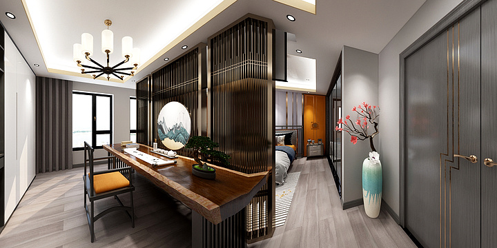 墨染尘-碧水山居-方案3-装修设计方案