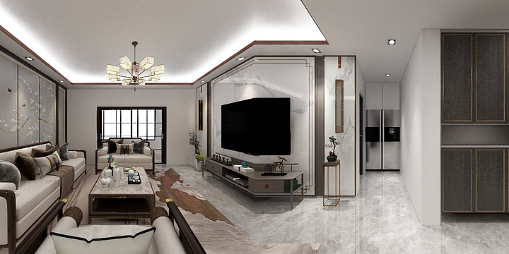 工作室设计师张华-谭总-装修设计方案
