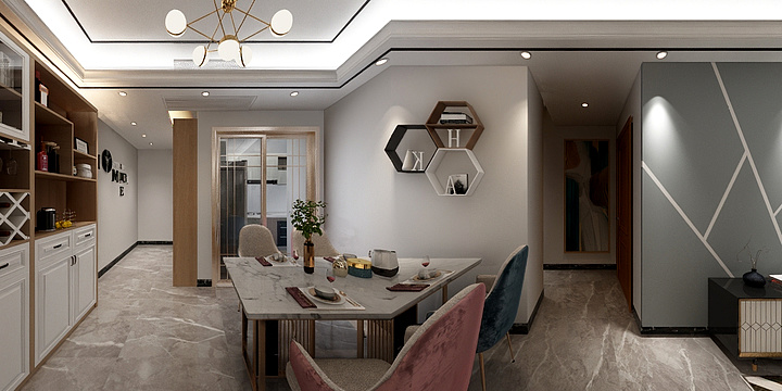 深圳市瑞庭装饰设计工程有限公司-邱总雅居效果图-装修设计方案