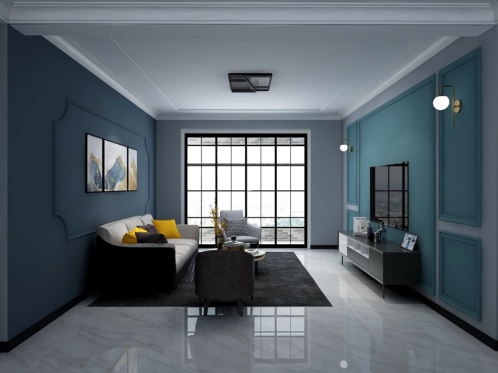 万佳装饰设计工作室-130平现代简约-装修设计方案