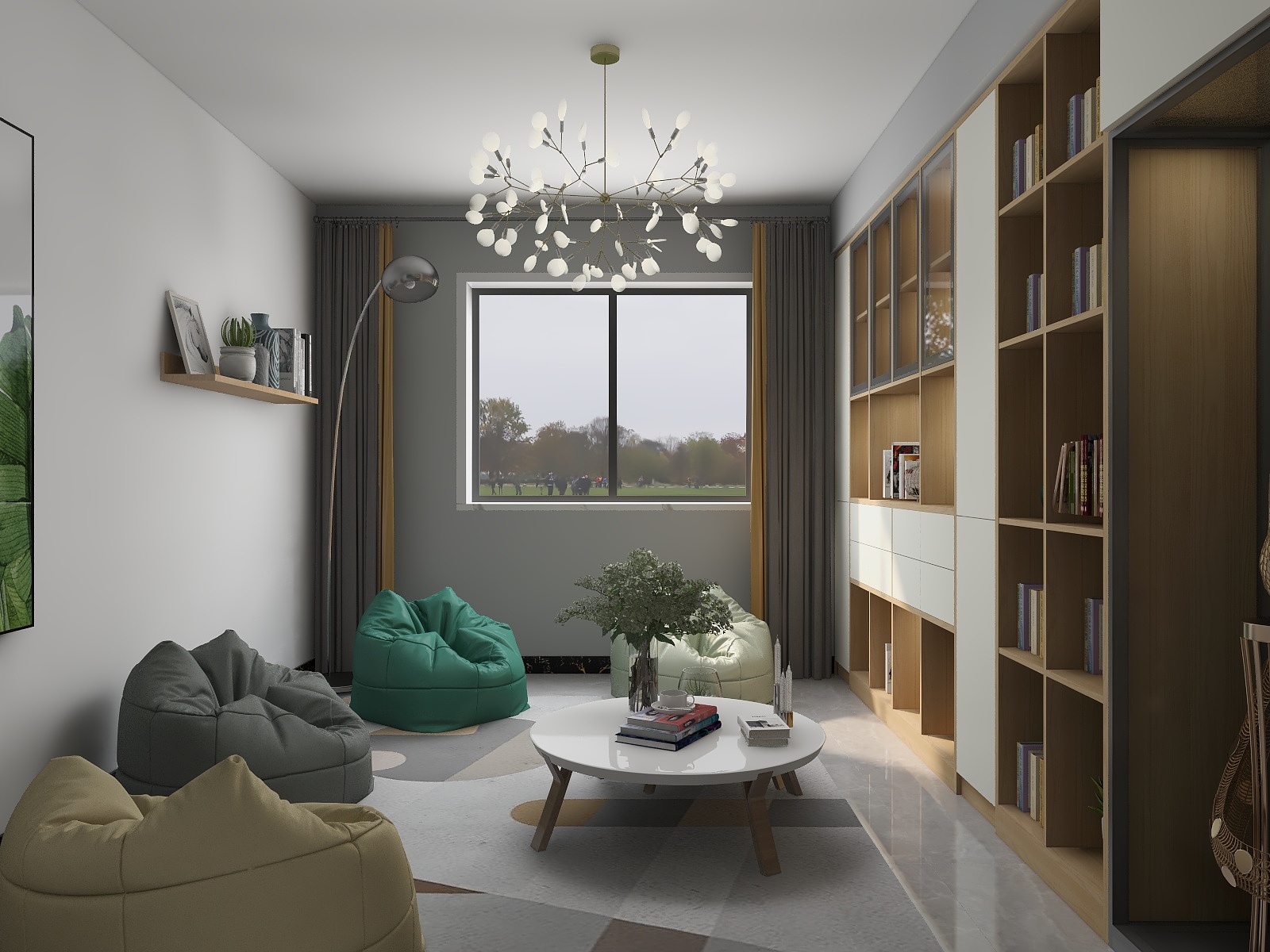 木拾一-中央风景23-1-2605-装修设计方案