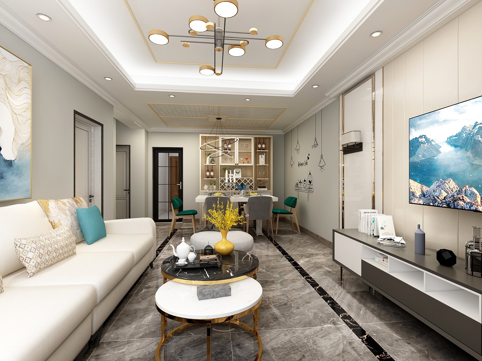 志远008-高哥客厅-装修设计方案