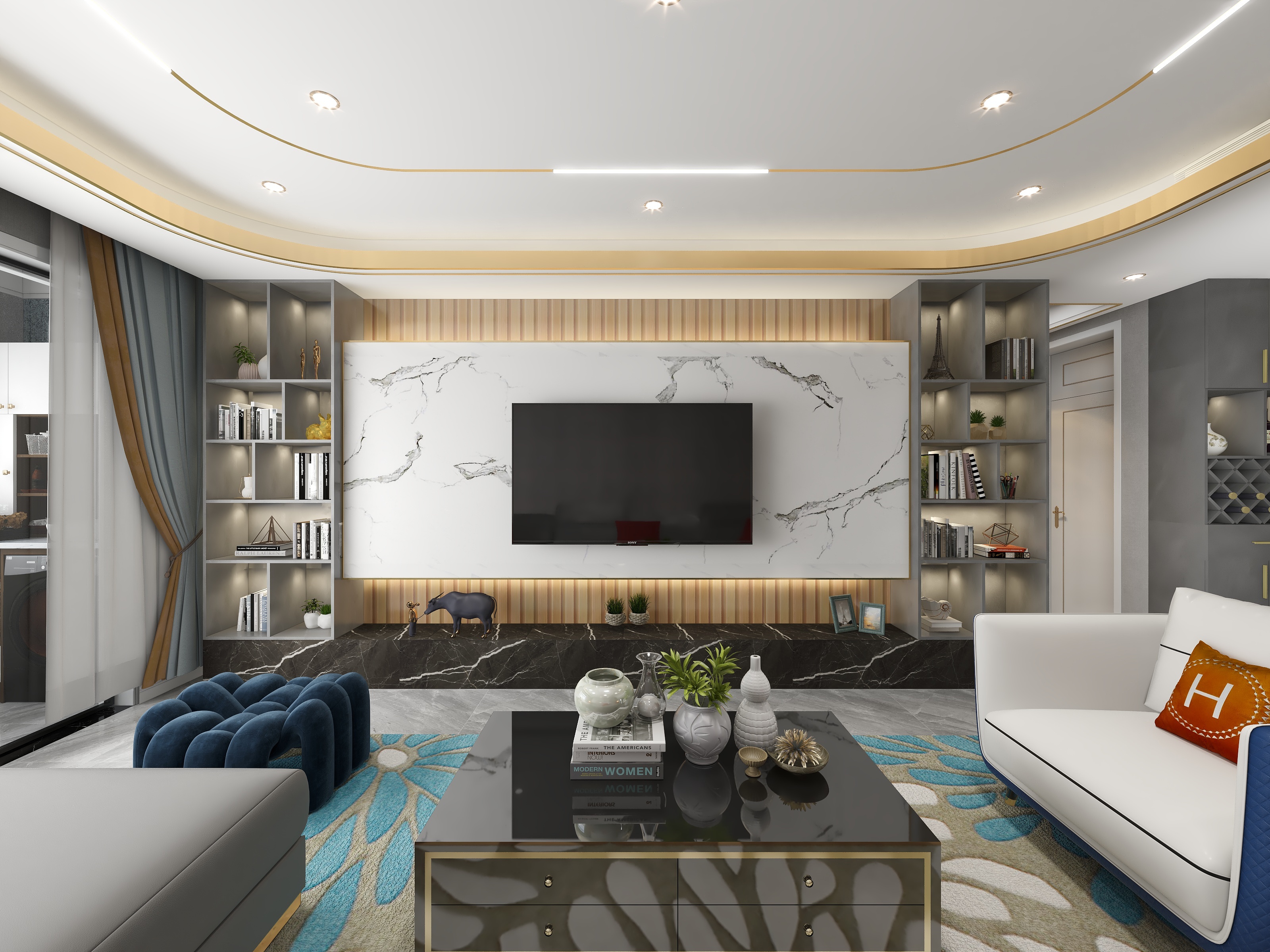 1陈俊1-130平现代轻奢-装修设计方案