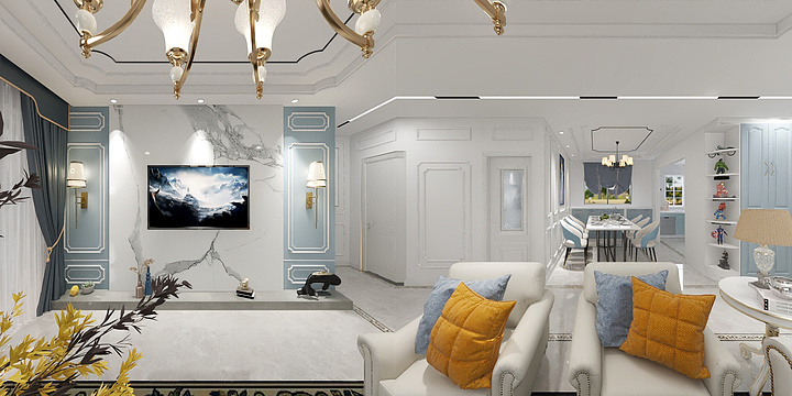 陶陶木其琛-美式134平-装修设计方案