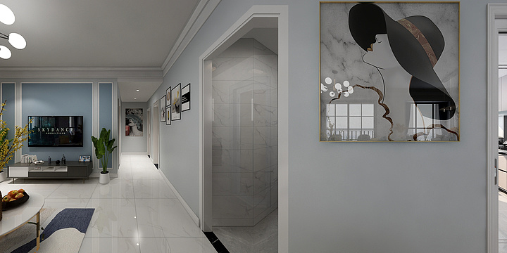 笔画装饰-简阳张二姐雅居-装修设计方案