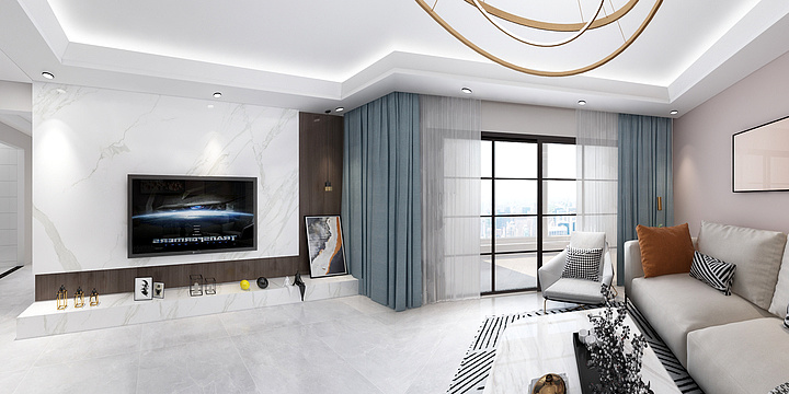 莆田拾光装饰有限公司-延寿豪庭2#2101效果图-装修设计方案