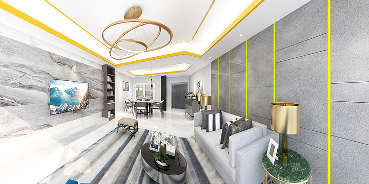 何波-设计13086666212中央金座何女士雅居-现代轻奢-装修设计方案